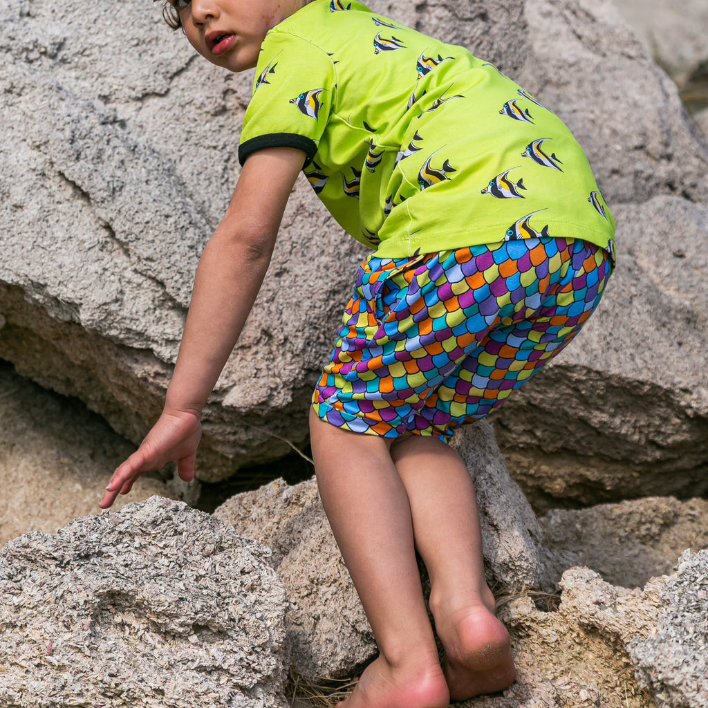 Rainbow scales | Harem shorts