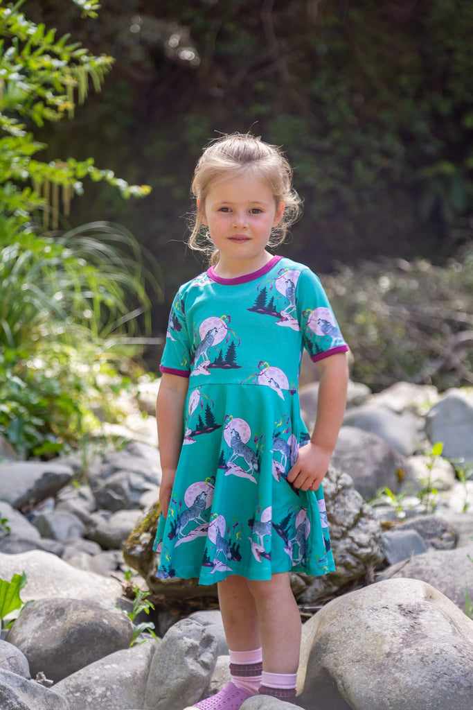 Luna's Song | Short sleeve twirl dress