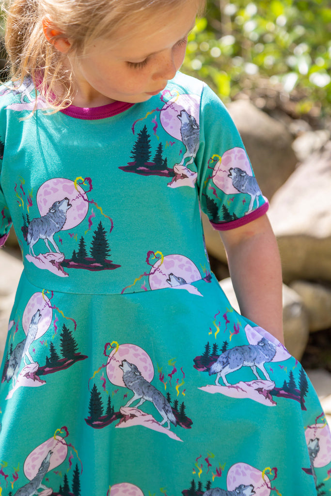Luna's Song | Short sleeve twirl dress