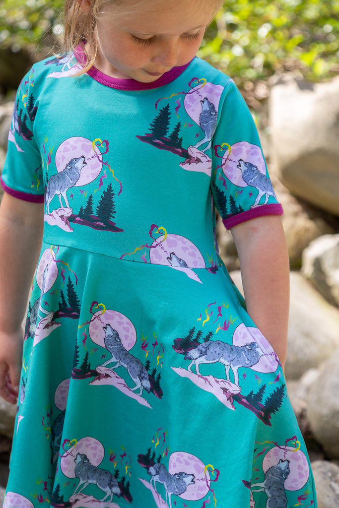 Luna's Song | Short sleeve twirl dress
