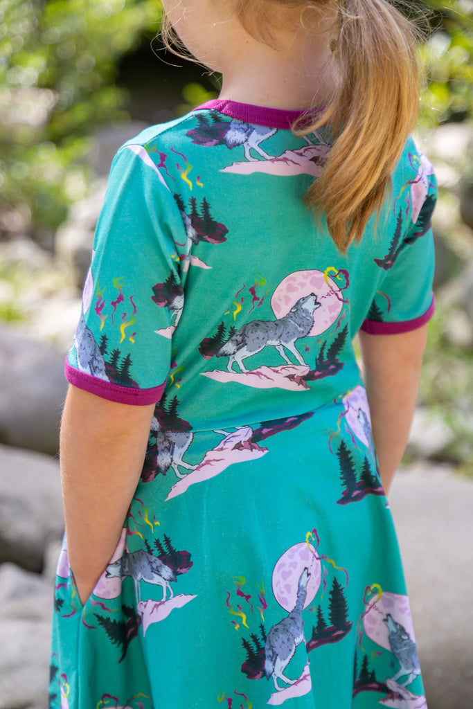 Luna's Song | Short sleeve twirl dress