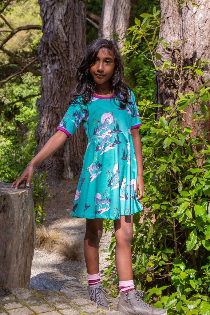 Luna's Song | Short sleeve twirl dress