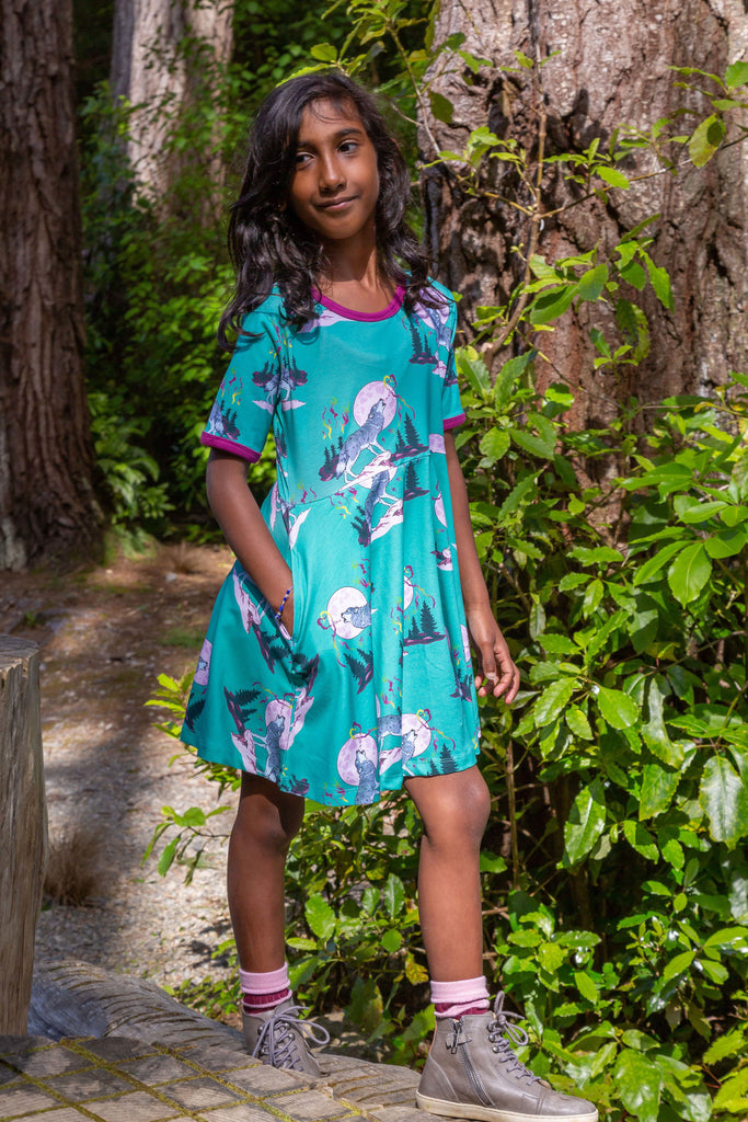 Luna's Song | Short sleeve twirl dress