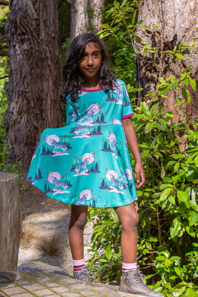 Luna's Song | Short sleeve twirl dress