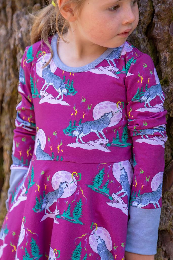 Luna's Song | Long Sleeve twirl dress with pockets