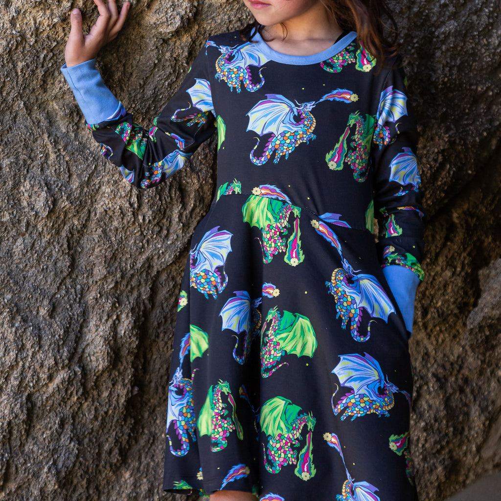 Astrid & Orion the Star Lighters | Twirl dress long sleeve