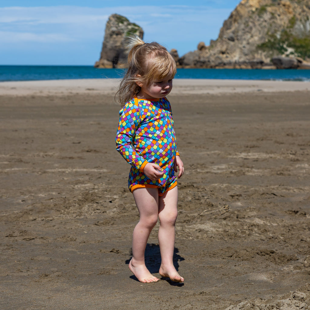 Rainbow scales | Baby bodysuit onsie