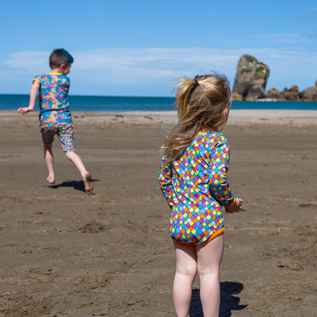 Rainbow scales | Baby bodysuit onsie