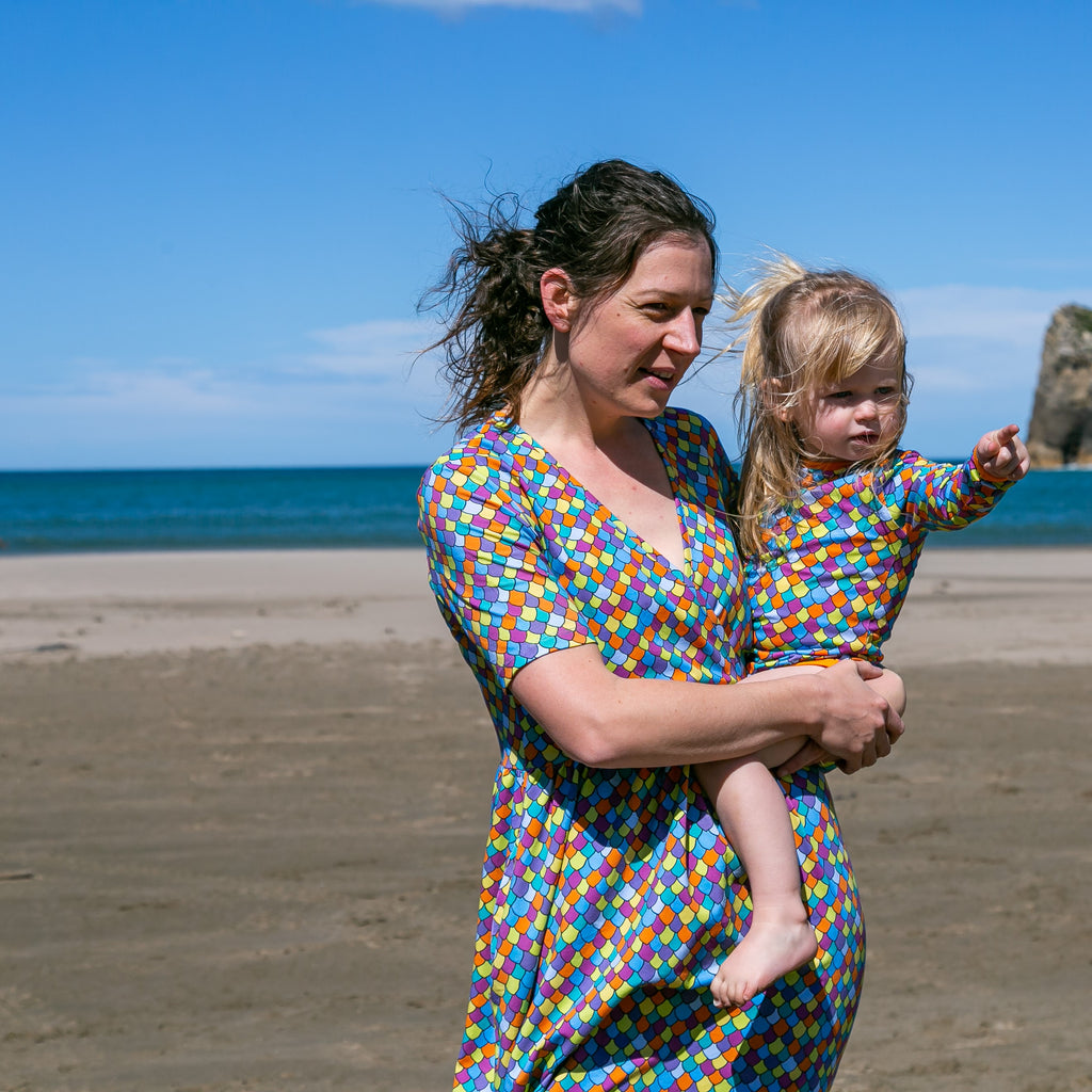 Rainbow scales | Baby bodysuit onsie