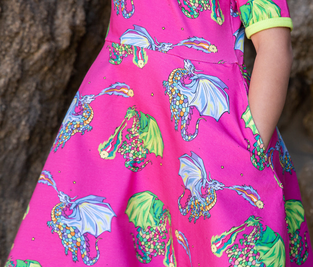rainbow dragon dress