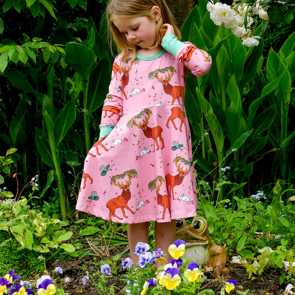 Cedar in the Berry Bush | Twirl dress long sleeve