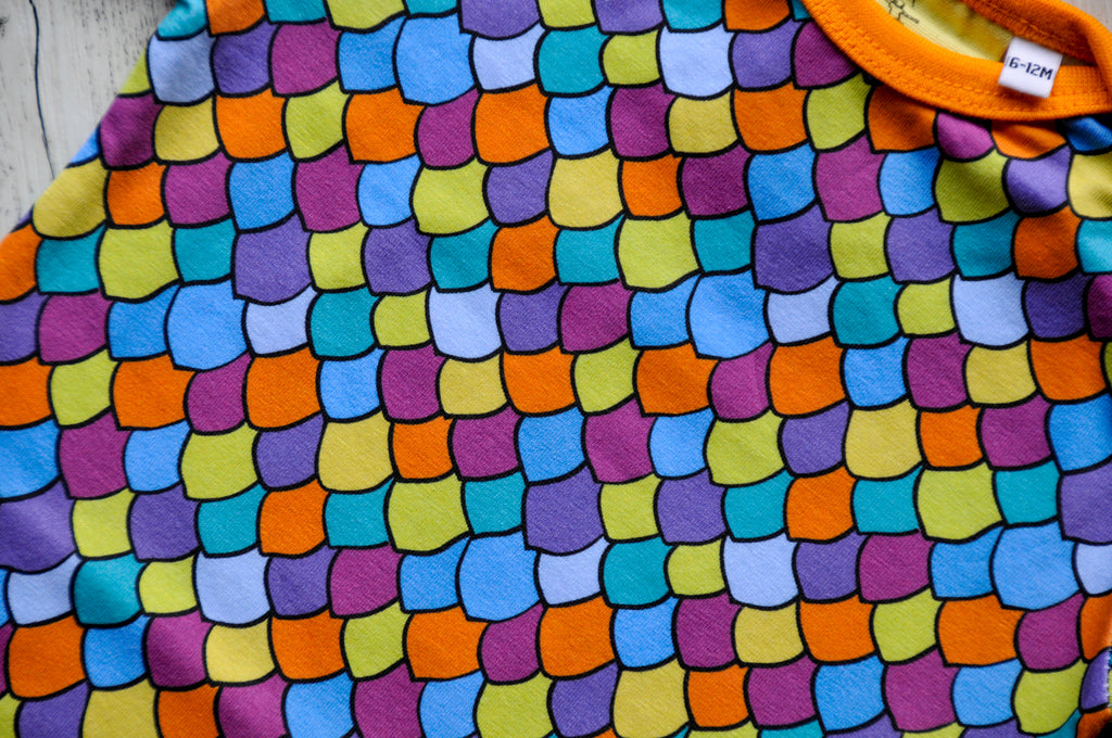 Rainbow scales | Baby bodysuit onsie