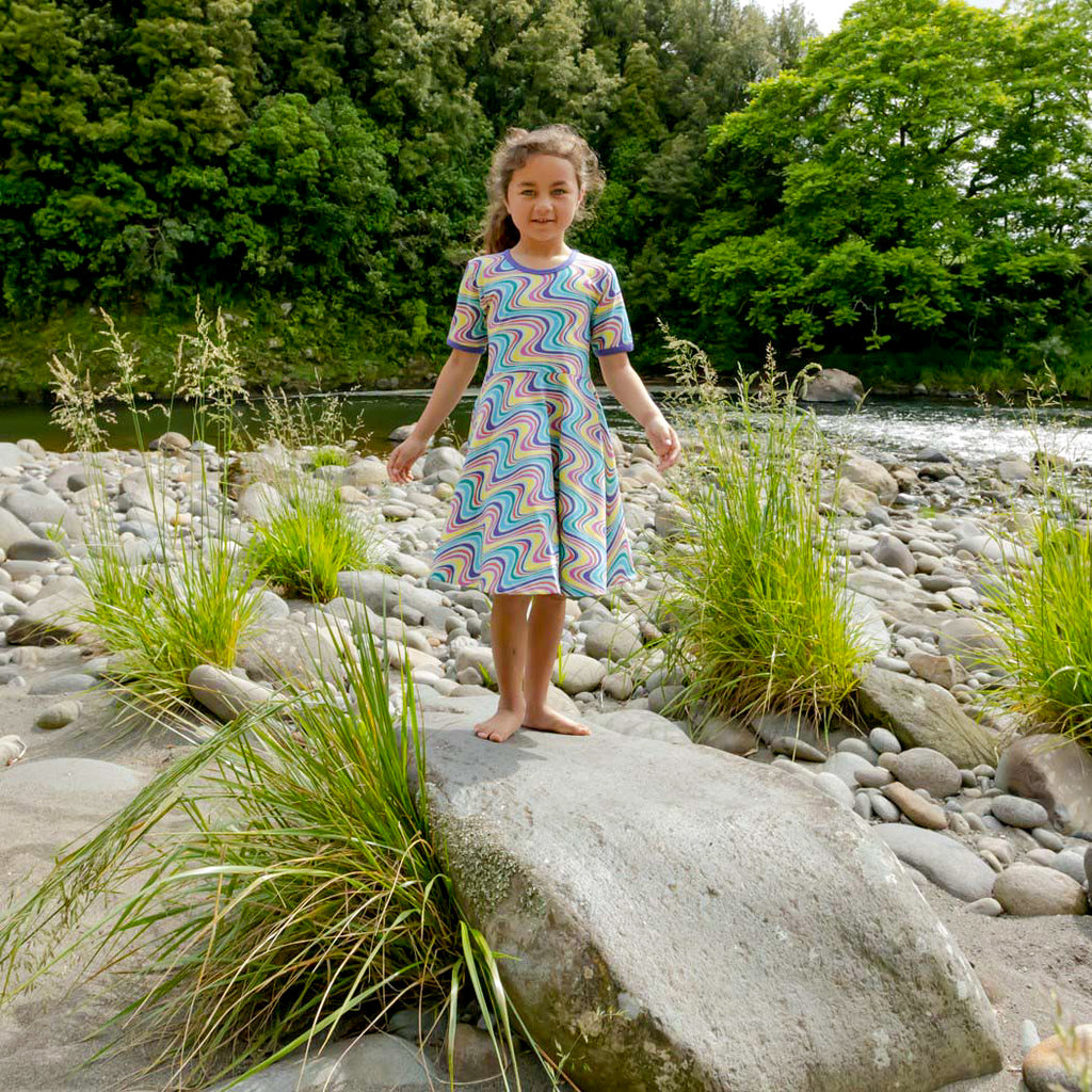 Rainbow River | Rainbow Swirl | Twirl dress