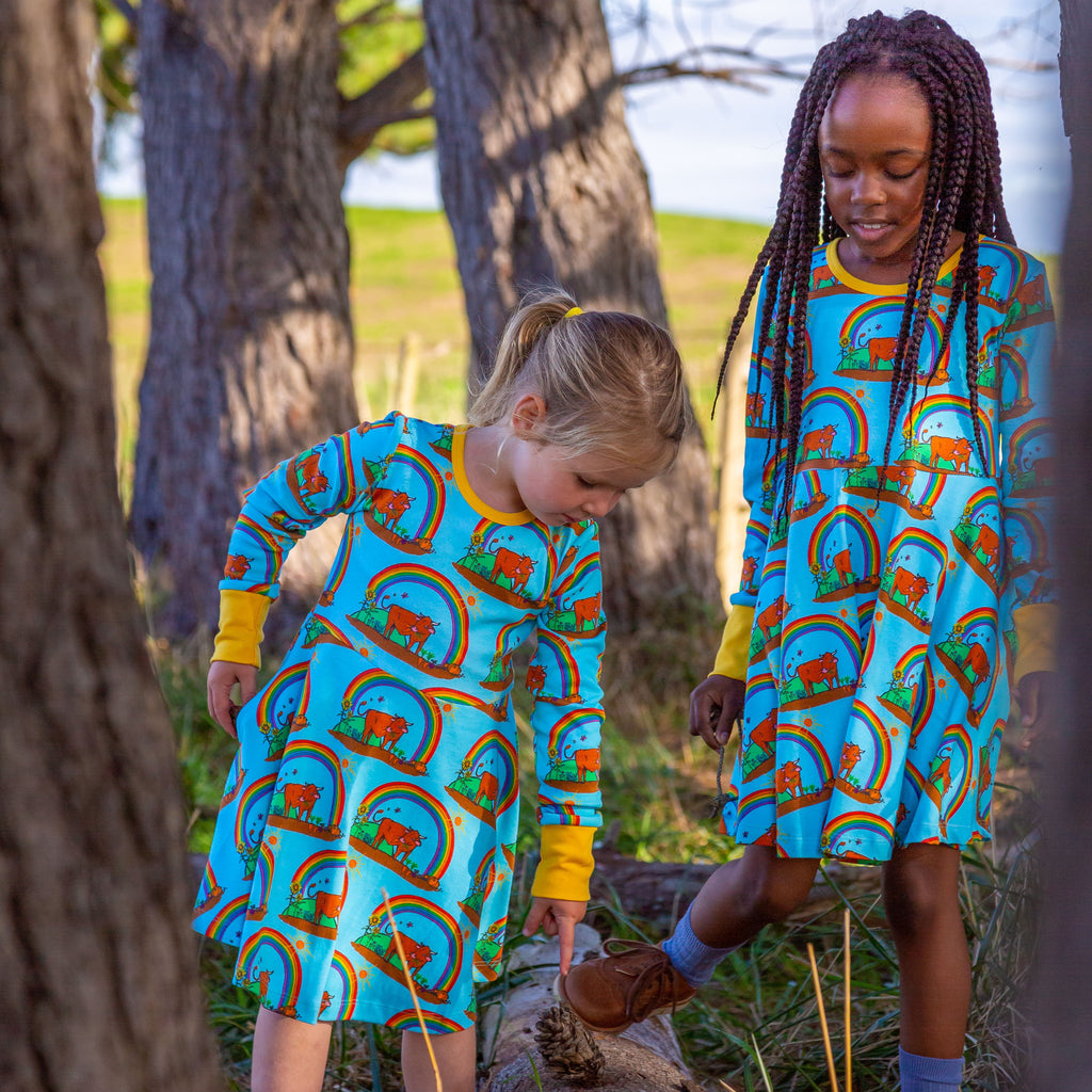 Gus in the Garden | Long Sleeve Twirl Dress