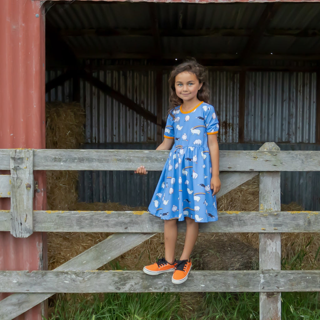 Rainbow Sheep | Babydoll dress