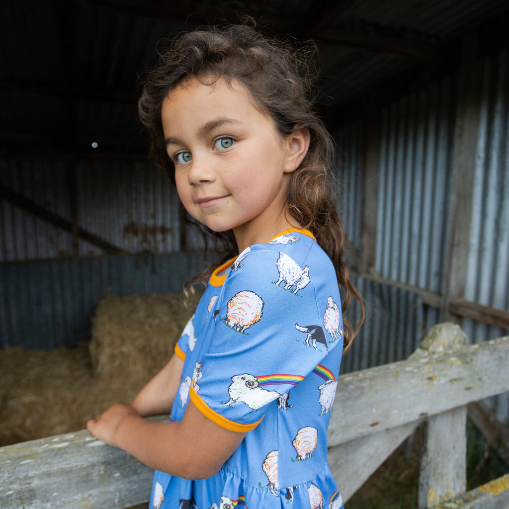 Rainbow Sheep | Babydoll dress