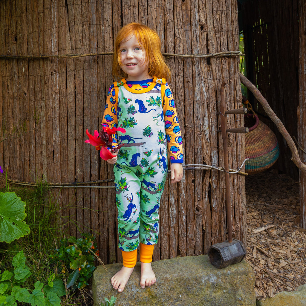Flower Painting Panther | Overalls