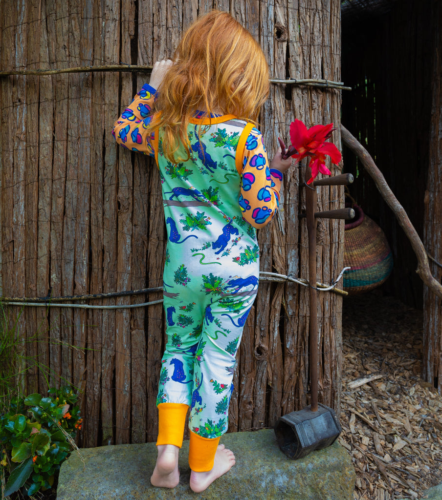 Flower Painting Panther | Overalls