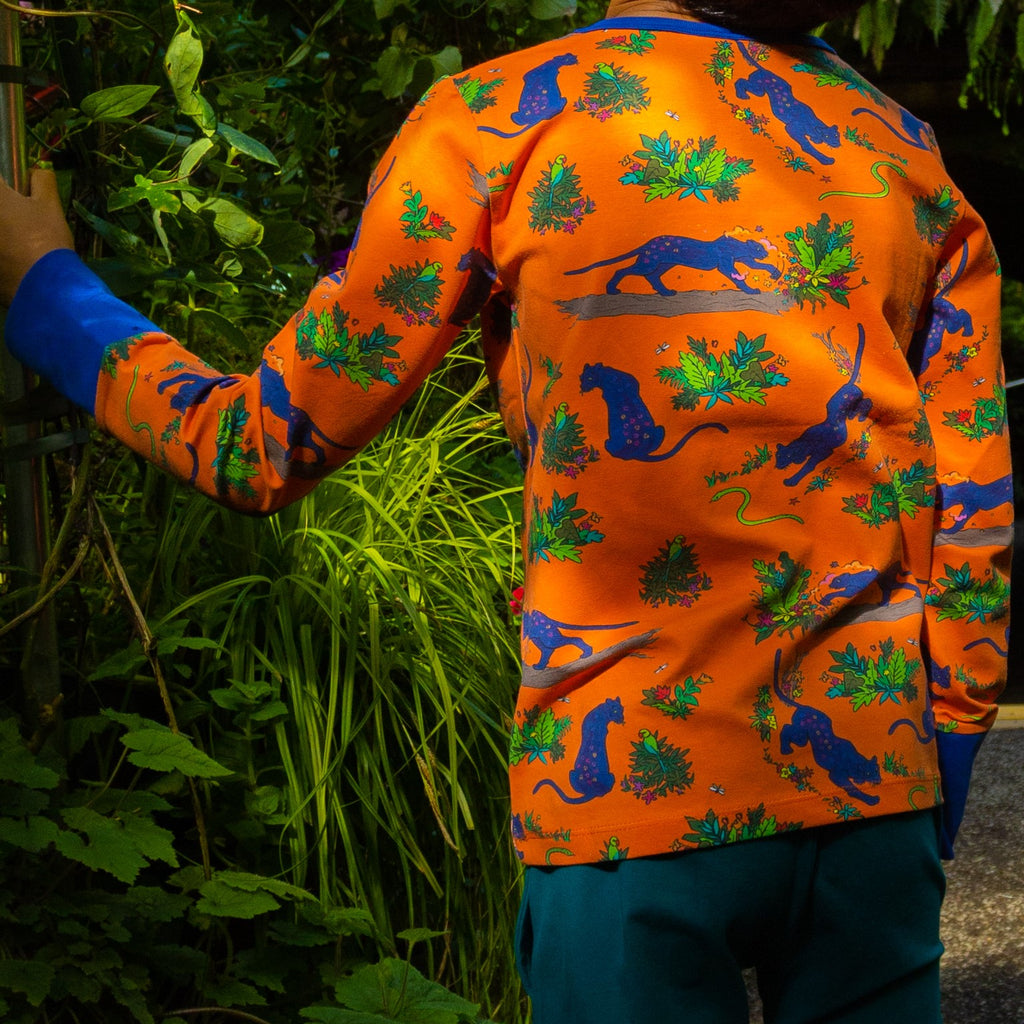 Flower Painting Panther | Long sleeve tee