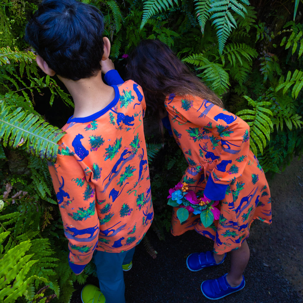 Flower Painting Panther | Long sleeve tee