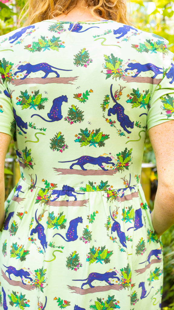Flower Painting Panther | Coco dress