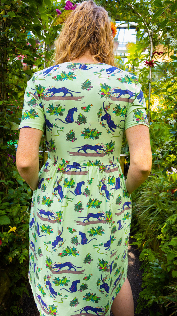 Flower Painting Panther | Coco dress