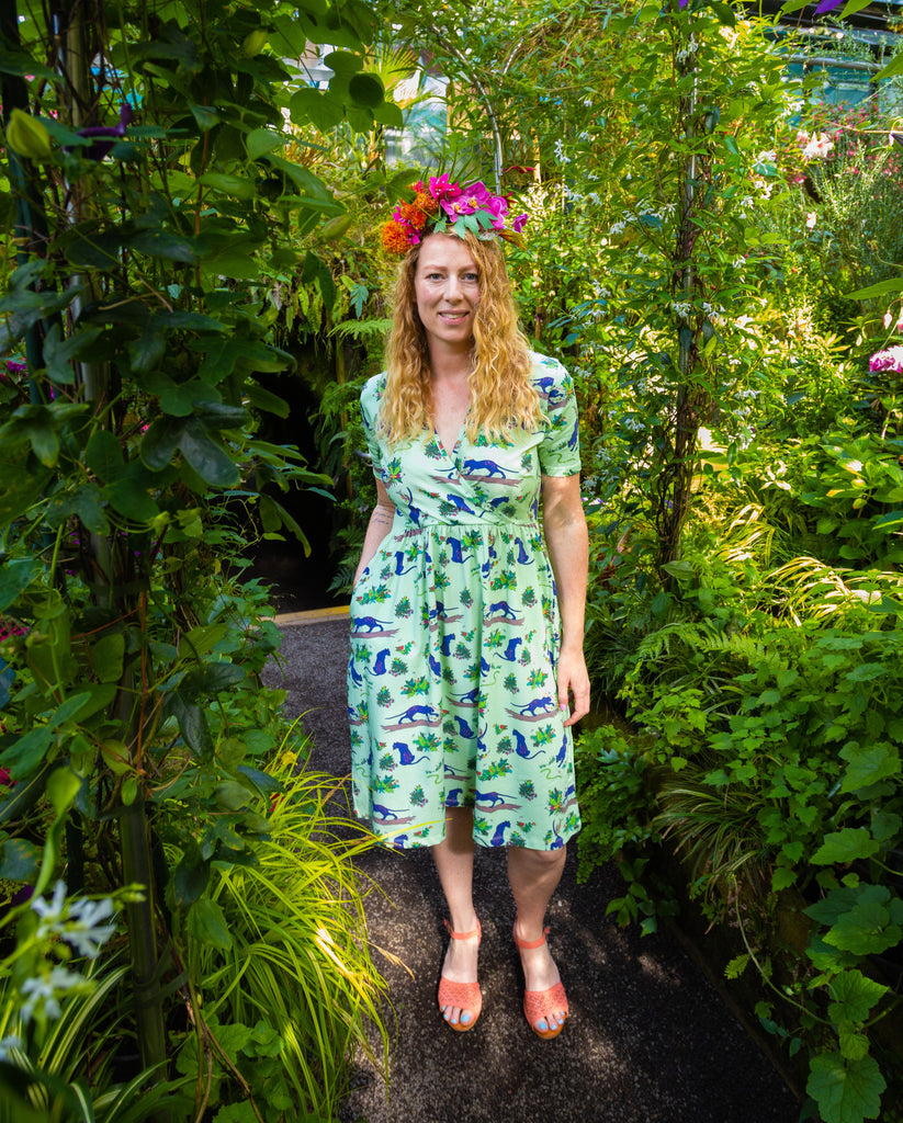 Flower Painting Panther | Coco dress