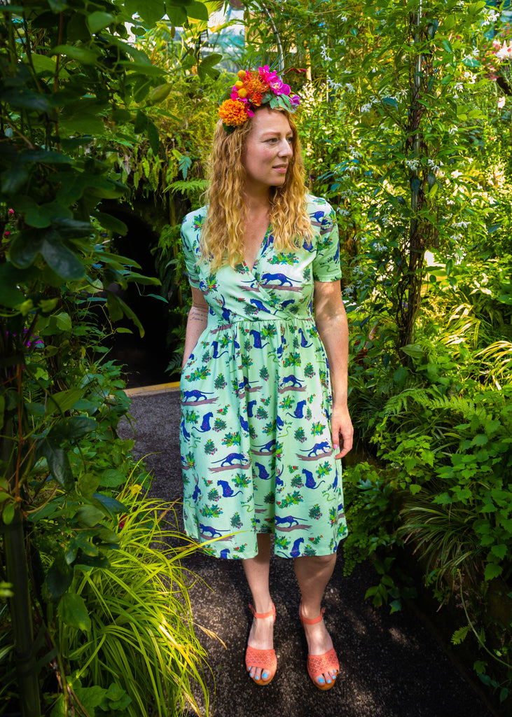 Flower Painting Panther | Coco dress