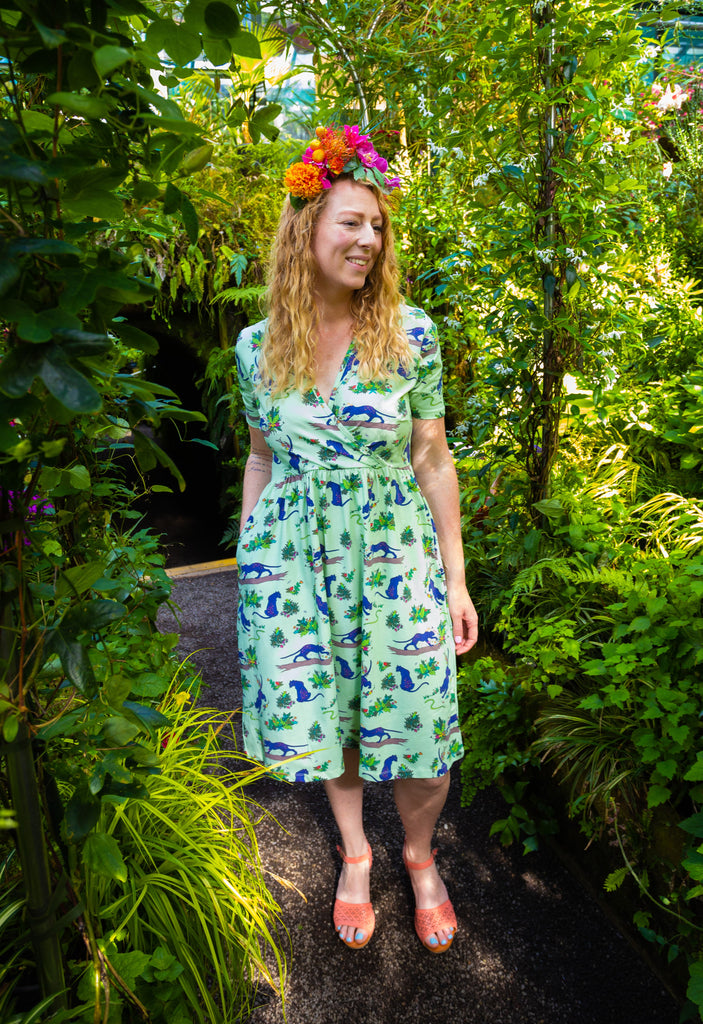 Flower Painting Panther | Coco dress