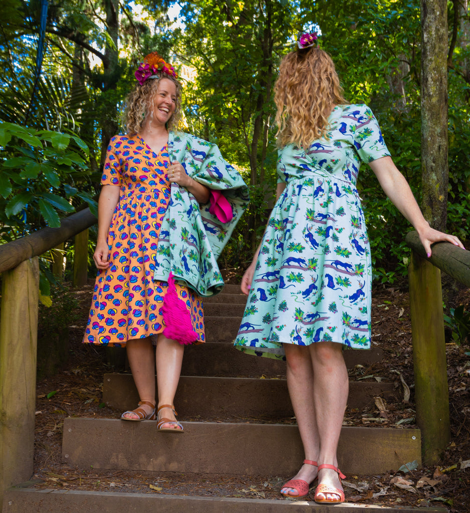 Flower Painting Panther | Coco dress