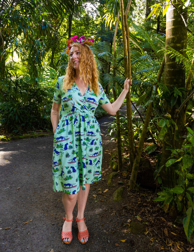 Flower Painting Panther | Coco dress