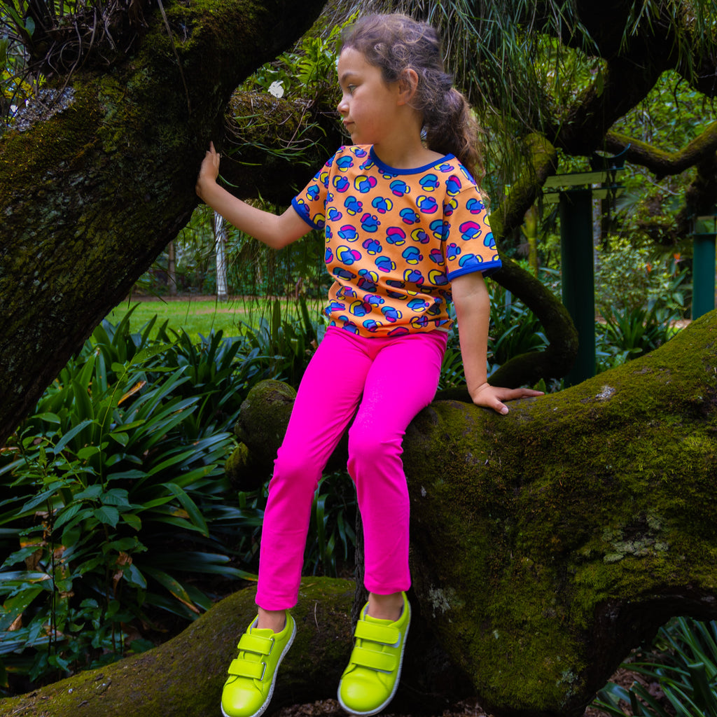 Leggings | Pink Peacock
