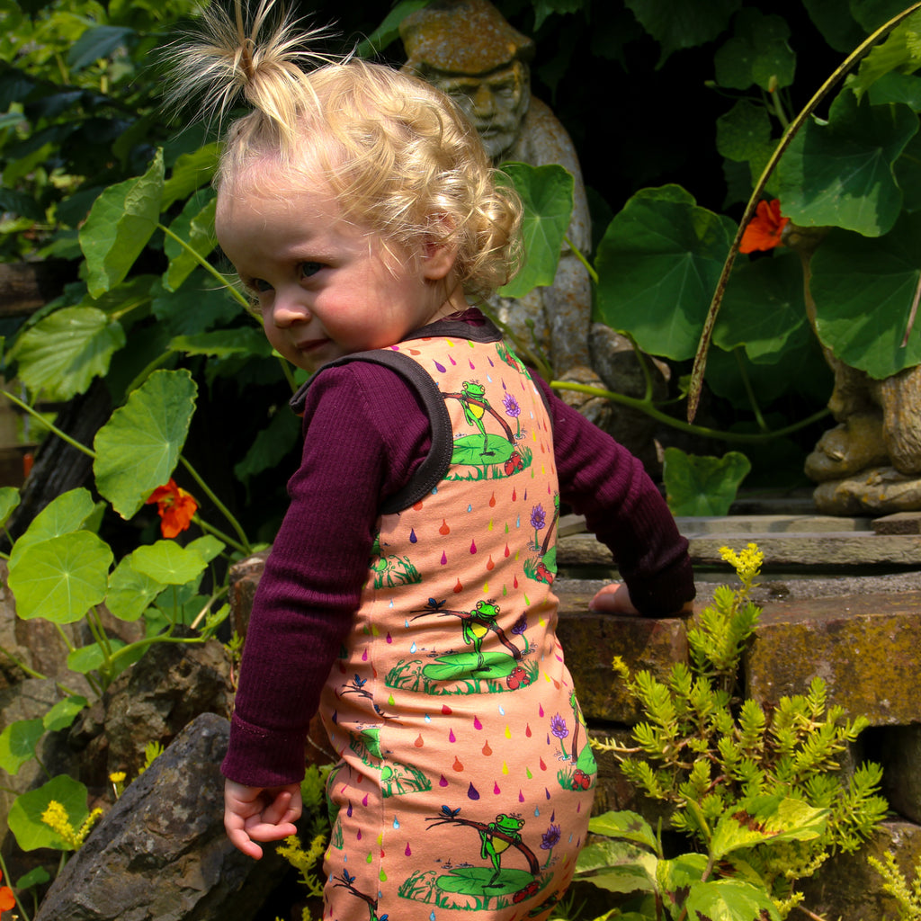Rupert in the Rainbow Rain | Overalls