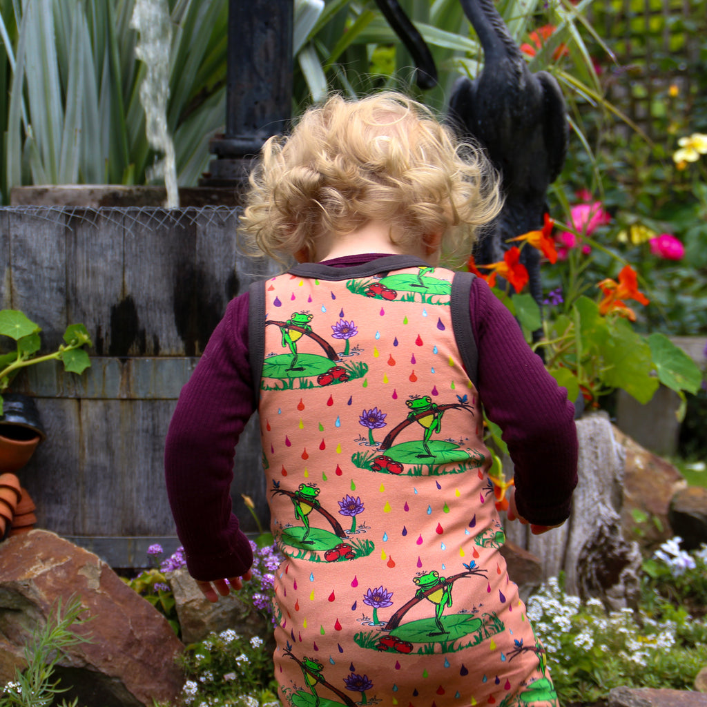 Rupert in the Rainbow Rain | Overalls