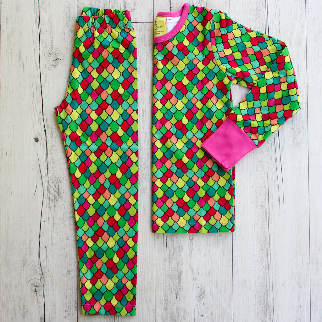 Rainbow scales - Pink Cosmos || Leggings