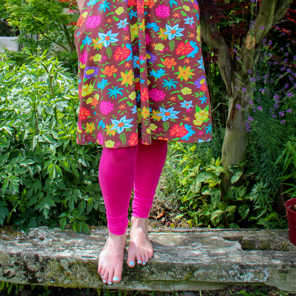 Leggings | Adult | Pink Peacock