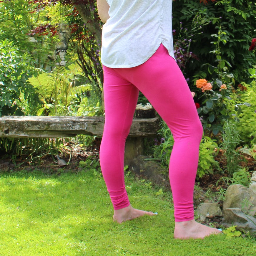 Leggings | Adult | Pink Peacock