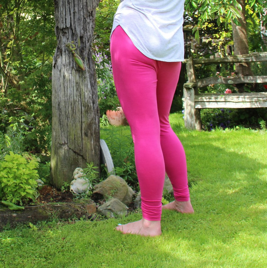 Leggings | Adult | Pink Peacock
