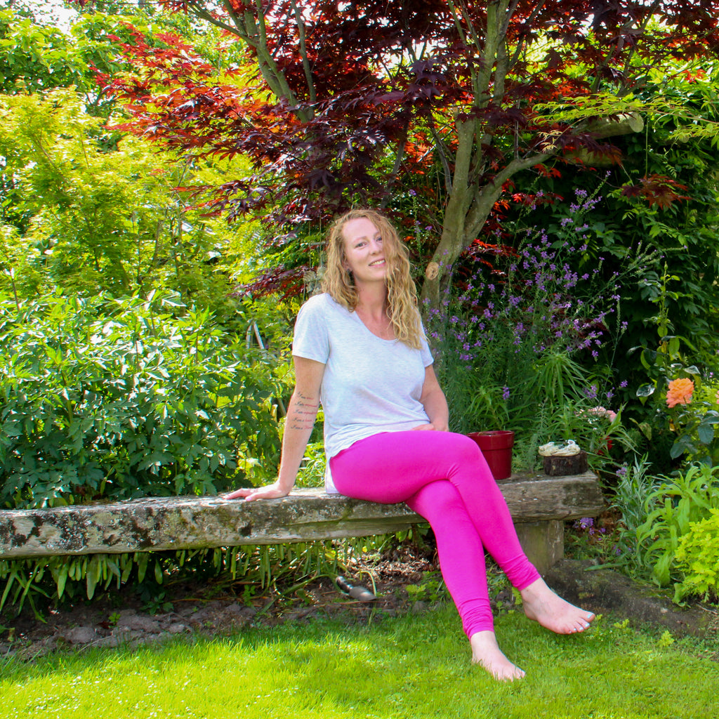 Leggings | Adult | Pink Peacock
