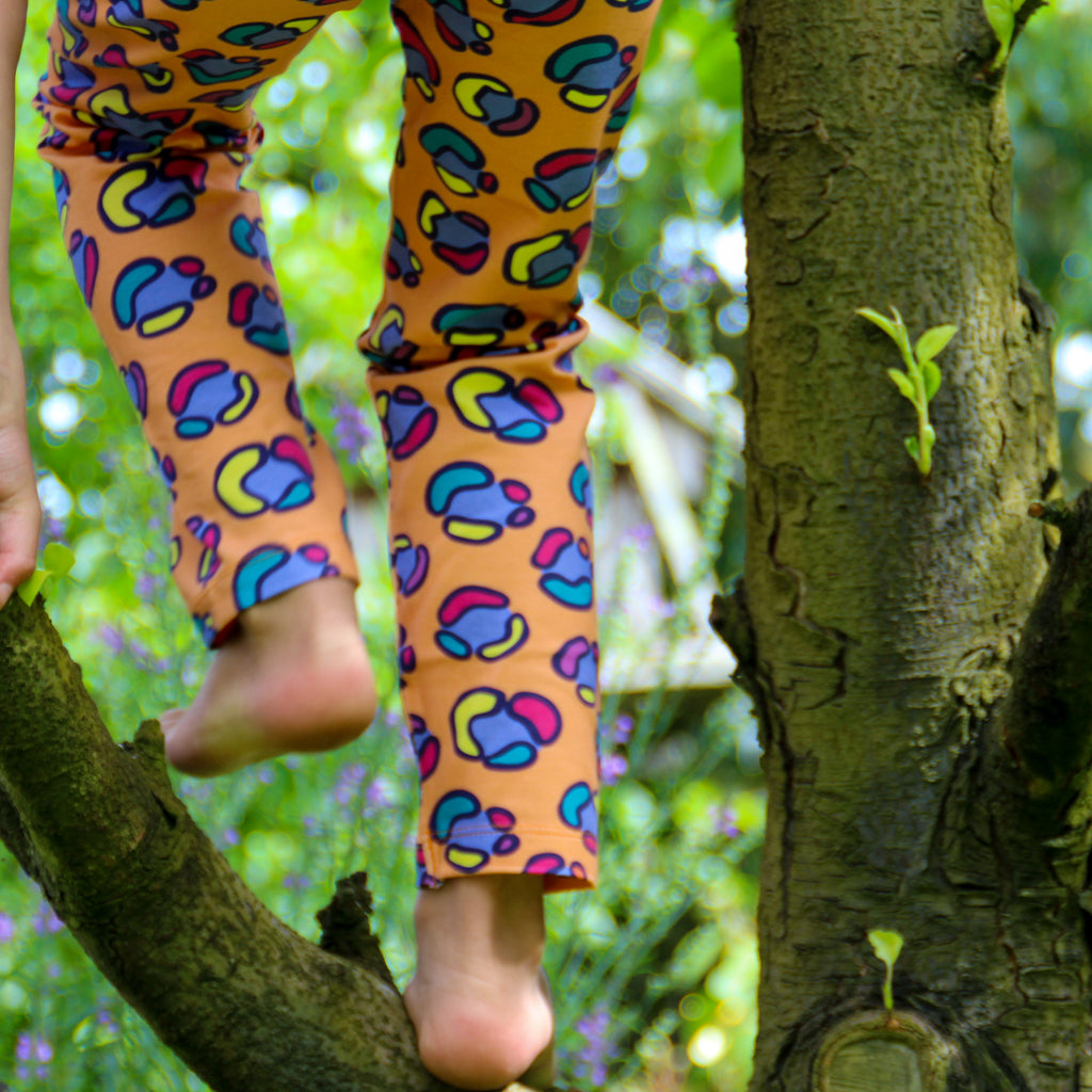 Rainbow Leopard Spot | Kumquat | Leggings