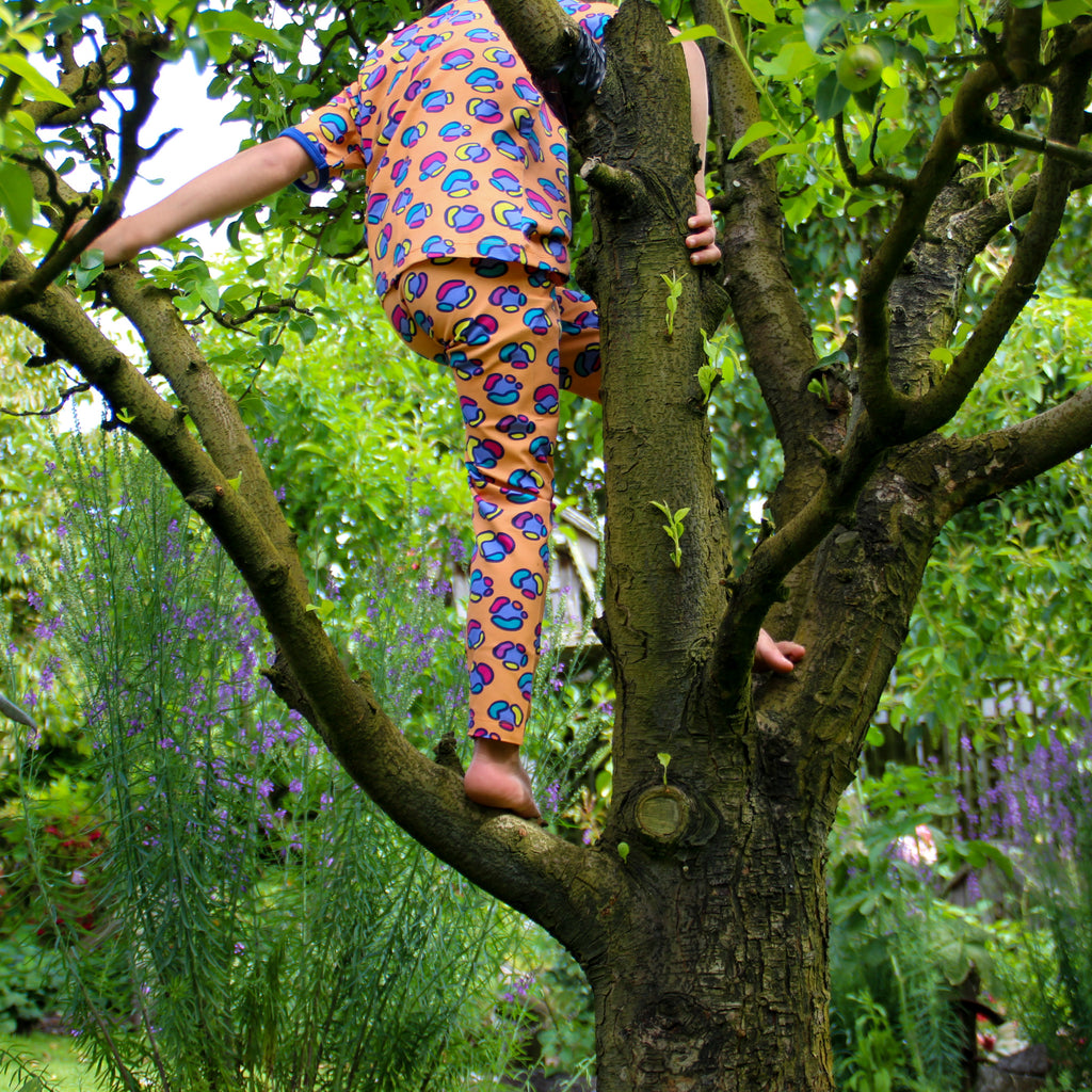 Rainbow Leopard Spot | Kumquat | Leggings