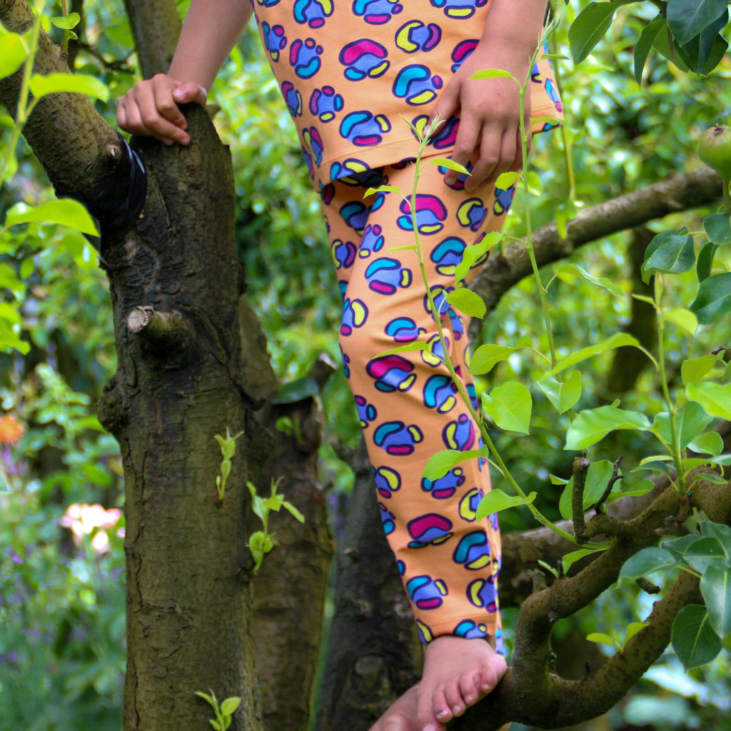 Rainbow Leopard Spot | Kumquat | Leggings
