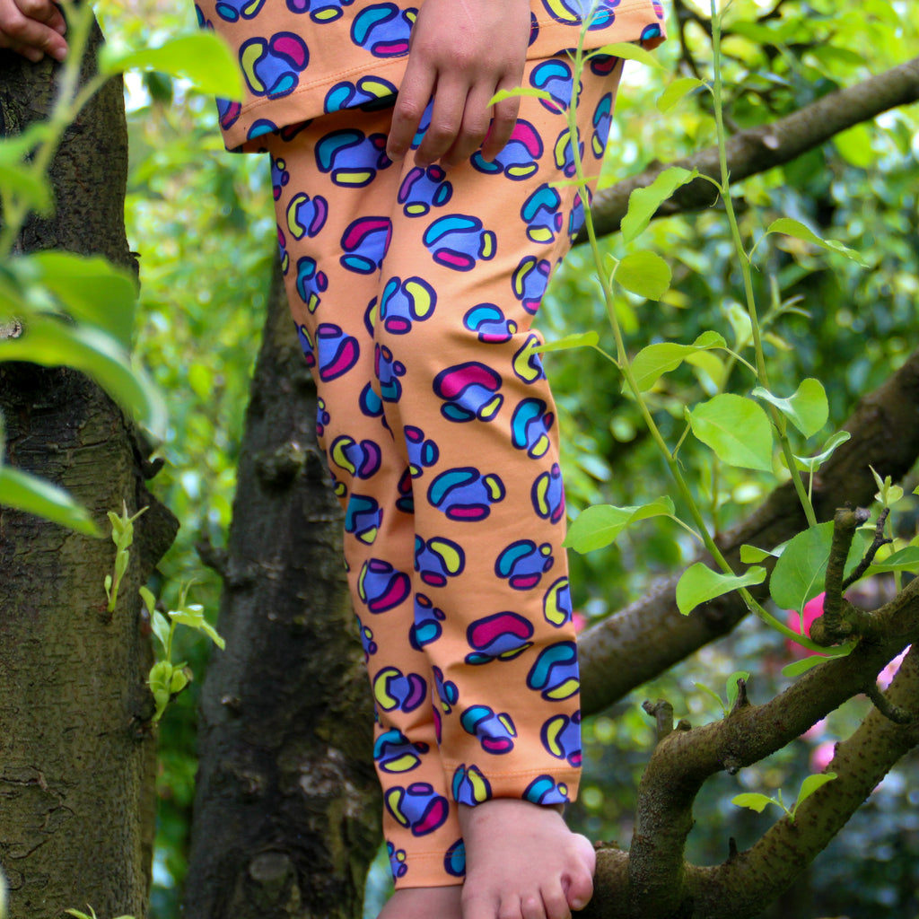 Rainbow Leopard Spot | Kumquat | Leggings