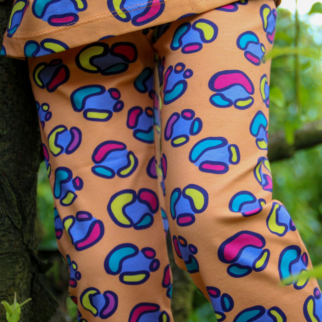 Rainbow Leopard Spot | Kumquat | Leggings