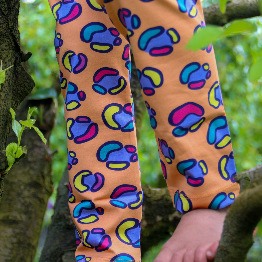 Rainbow Leopard Spot | Kumquat | Leggings