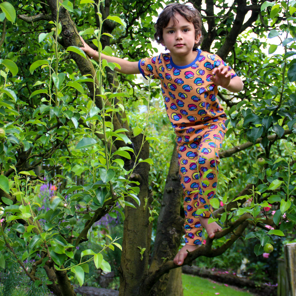 Rainbow Leopard Spot | Kumquat | Leggings