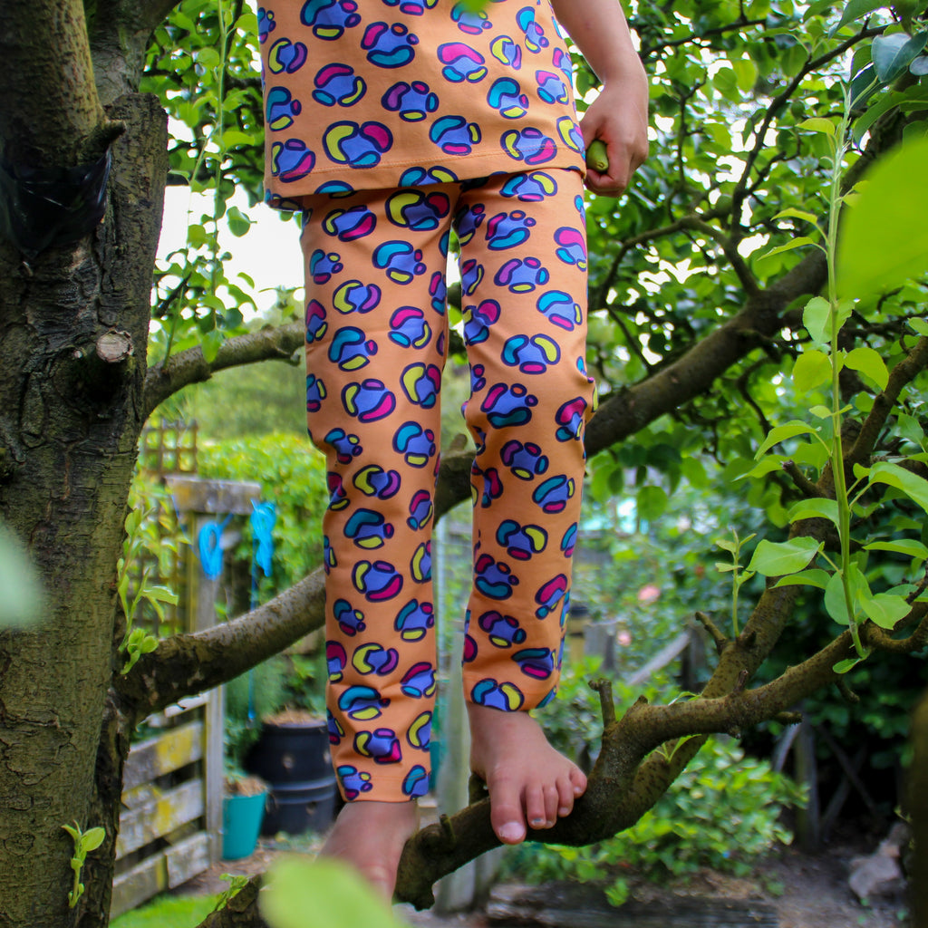 Rainbow Leopard Spot | Kumquat | Leggings