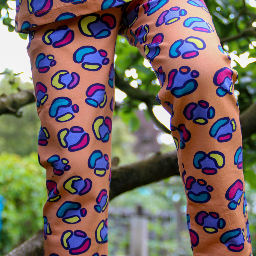 Rainbow Leopard Spot | Kumquat | Leggings