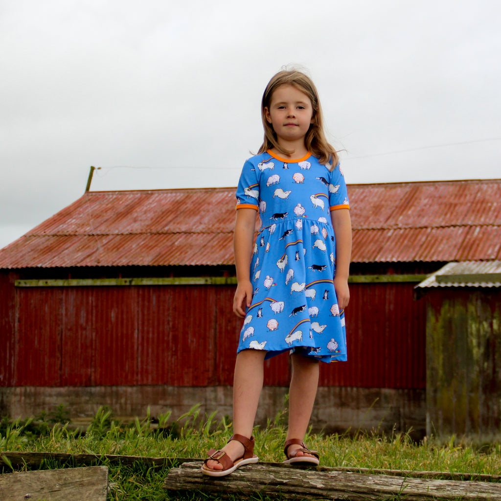 Rainbow Sheep | Babydoll dress