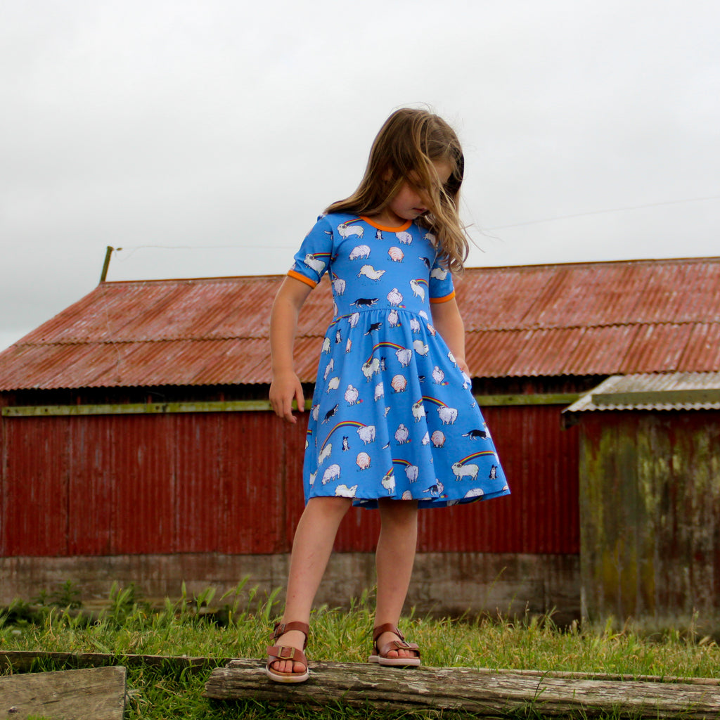 Rainbow Sheep | Babydoll dress